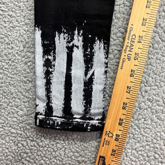 Mens Icon Amsterdam Jeans Black Denim Skinny Slim Fit Straight Leg W30 x L30 - Picture 6 of 7